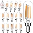 Porbench 14-Pack E14 LED Bulb, T6/4W E12 Bulb Dimmable (40W Equivalent) with Soft Warm White 2200K, Candelabra Light Bulbs with 90+ CRI, No Flicker for Chandeliers,Ceiling Fan,Pendant,Vanity