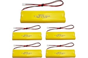 NEAFAZA D-AA650Bx4 Ni-CD 4.8V 900mAh Exit Sign Emergency Lighting Battery Compatible with Unitech Dual-Lite 0120859 Ni-CD AA 650mAh E1021R LITHONIA DAA650Bx4 (5 Pack)