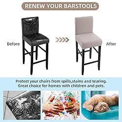 YISUN Waterproof Bar Stool Covers, Stretch Pub