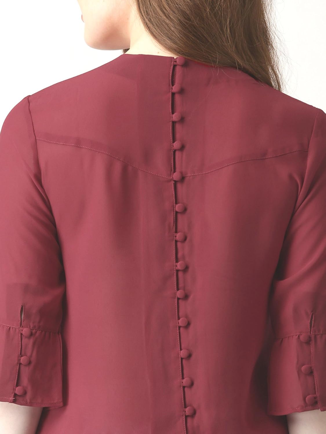 marie claire women maroon top (mc10084a)