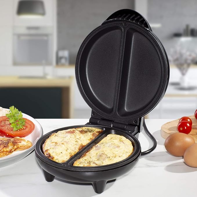 ALBERT AUSTIN Omelette Maker NonStick Dual Plate 750W Electric Egg