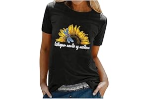 TYUHAW Casual T-Shirt Tops Blouse Printing Letter O-Neck Women Short Loose Sleeves Women's Blouse 2 Shirt