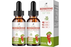 MABEFY Berberine Supplement Liquid Drops, Berberine 1500mg with Ceylon Cinnamon, Turmeric, Resveratrol, Bitter Melon, & More-10X Extra Strength Vegan Supplement, Supports Immune System & Digestive System