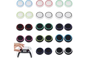 JOSOJOOU 28PCS PS5 Thumb Grips, Anti-Slip Joystick Caps, Scratch-Resistant PS5's Controller Thumb Grips, Controller Accessories, Comprehensive Protection, Compatible with PS5 Controllers