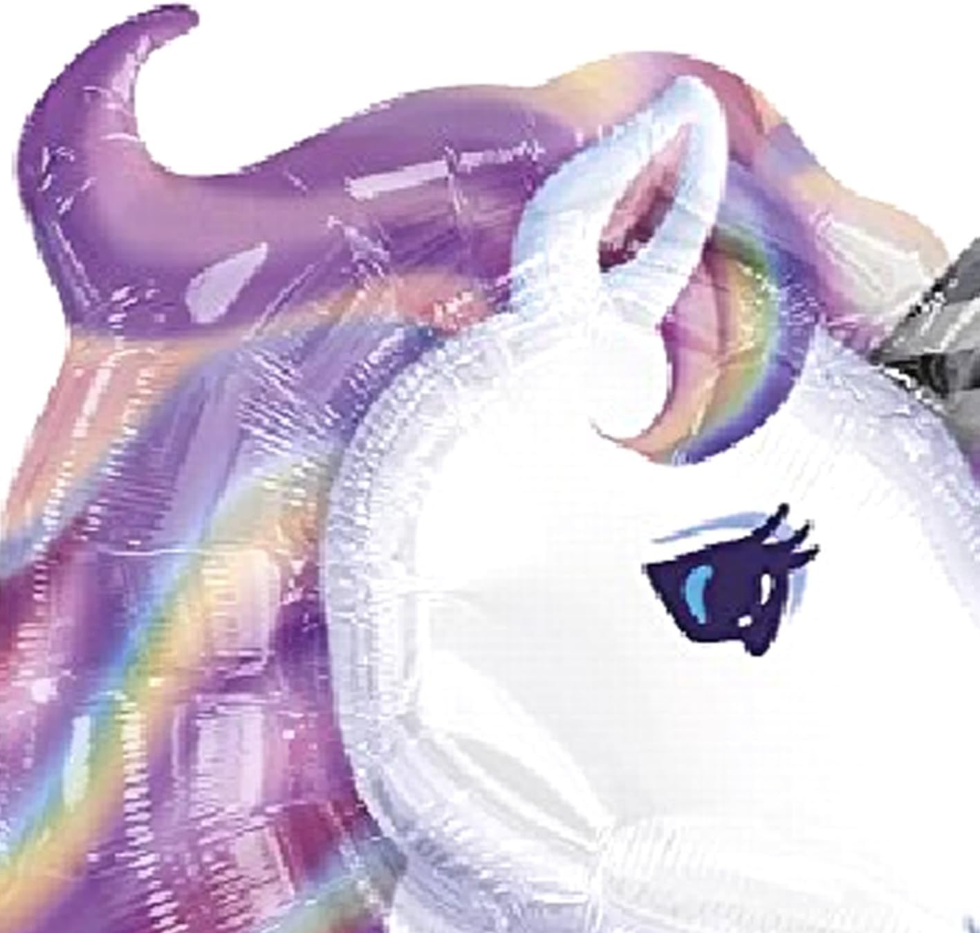 amscan Unicorn Head Foil Balloon 83 x 73 cm, See Image, 33 x 18 x 20 - Image 5
