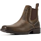 SUREWAY Mens Western Chelsea Cowboy Boots for Men - Square Toe, All Weather Rugged Ankle Slip on Boots, Built for Comfort & Durability, Casual Retro Stylish Boots, Dress Shoes