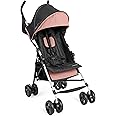 Summer by Ingenuity 3D Mini Convenience Stroller – Lightweight Stroller, Compact Fold, Multi-Position Recline, Canopy with Pop Out Sun Visor and More – Umbrella Stroller for Travel, Dusty Rose Pink