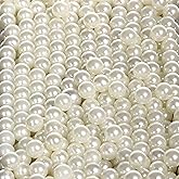 Sooyee Art Faux Pearls 1700-Pcs Loose Beads no Hole 1.1 Lbs (8mm,Ivory) for Vase Fillers, Table Scatter, Wedding, Birthday Party Home Decoration