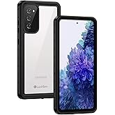 Lanhiem for Samsung Galaxy S20 FE Case, IP68 Waterproof Dustproof with Built-in Screen Protector, Heavy Duty Full Body Protective Phone Case for Galaxy S20 FE 5G, Black/Clear
