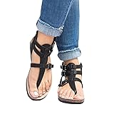Ofenbuy Womens Strap Gladiator Sandals Ankle Flats
