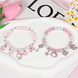 Cute Kitty Bracelet Stuff Crystal Bead Elastic