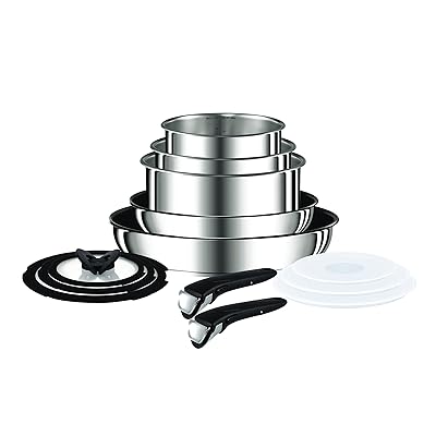 Tefal Ingenio Pan Set, Stainless Steel, 13-Piece