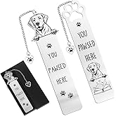 Labrador Funny Dog Bookmark Gift - Shejdgart 2PCS Funny Bookmark for Labrador Retriever Lovers Unique Dog Mom Book Mark Birthday Gifts for Puppy Lovers Bookworm Nerd Women Friends Pet Owners Coworker