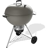 Weber&reg; Master-Touch Charcoal Grill, 26-Inch, Smoke Gray | Premium Outdoor BBQ Grill with Tuck-Away Lid Holder &amp; One‑Touch&trade; Cleaning System, Porcelain‑Enameled Kettle