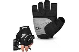 ATERCEL Cycling Gloves with Padded SBR for Road & Mountain Biking - Breathable, Elastic Back, Men & Women's Bicycle Gloves