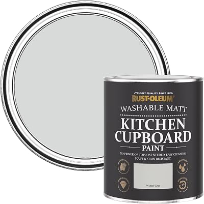 Rust-Oleum Kitchen Cupboard Paint Grey Matt Winter Grey 750ml
