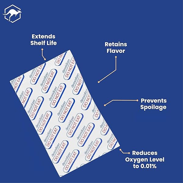 WALLABY 2500CC OXYGEN ABSORBERS – 20 COUNT (INDIVIDUALLY SEALED) – FOR LONG TERM FOOD STORAGE & SURVIVAL, MYLAR BAGS, CANNING, HARVEST RIGHT FREEZE DRYER