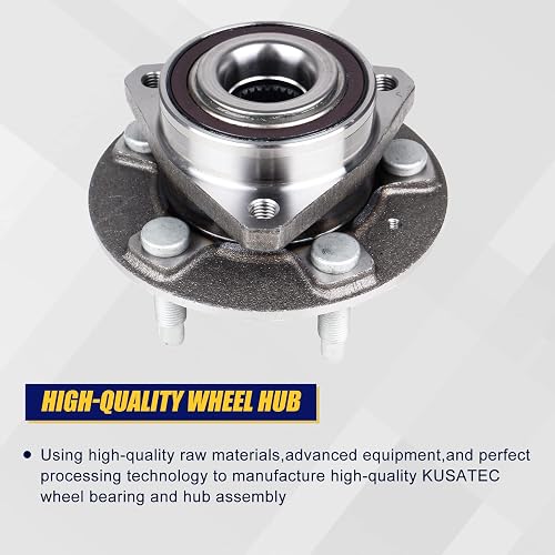 2-Pack Front Wheel Hub And Bearing Assemblies For Chevy Malibu, Equinox, GMC Terrain 2010-2017 - Replaces 513288