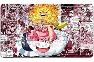 YMILOHOGI Playmat Trading Card Game OPCG Mat CCG MTG Playmat TCG Card Game Table Mat Mouse Pad 600X350mm + Free Bag (H007) (Bigmom H258)