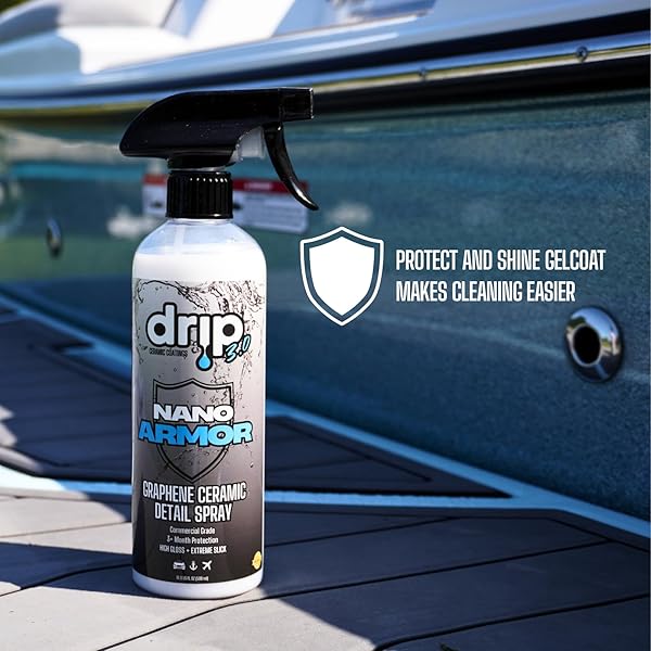DRIP GRAPHENE CERAMIC DETAIL SPRAY KIT – AUTO, MARINE, AIRCRAFT, RV – PROTECT AND SHINE