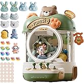 Large Claw Machine Arcade Toy with LED Light & Adjustable Sound,14" Candy Dispenser Toys Mini Vending Machine for Kids Christmas Birthday Gifts for Girls Boys Ages 3+(Bear)