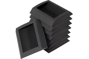 NONLEY Bed Stoppers Furniture Stopper, 8 Pack Wheel Stoppers Furniture Caster Cups - Premium Solid Rubber Caster Cups Furniture Cups Fits to All Floors & Wheels of Sofas, Beds, Chairs, Prevents Scratches