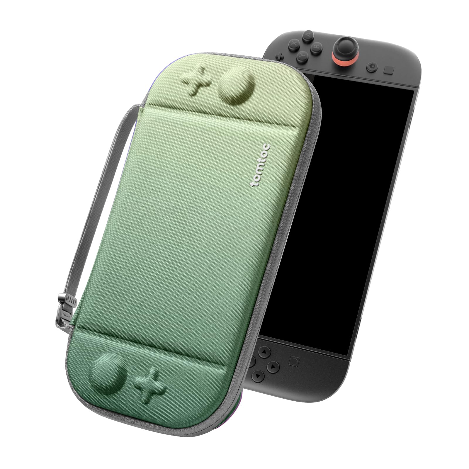 Photo 1 of tomtoc Slim Carrying Case for Nintendo Switch 2 Model 2025, Odorless Felt Protective Hard Shell with 12 Game Card Slots, Portable Travel Storage Case with Original Patent and Military Grade Protection
