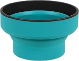 Lifeventure Silicon Ellipse Collapsible Mug Teal - Portable Camping Cup view 2