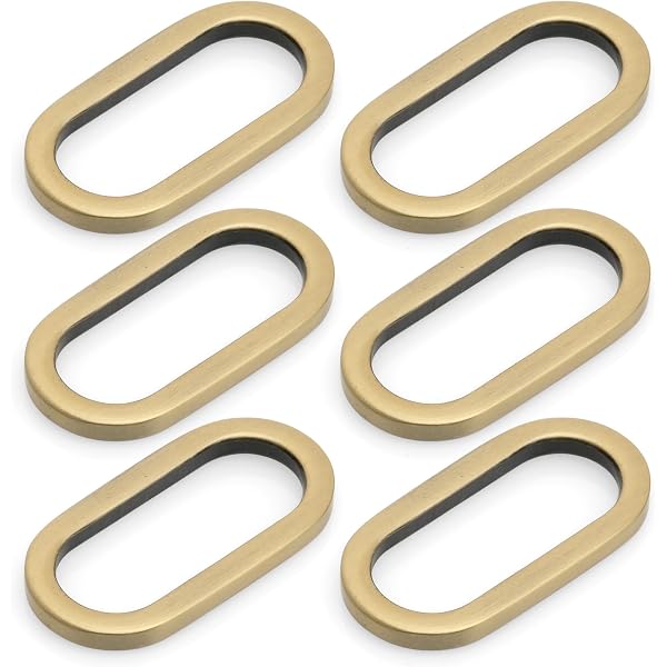 Barre Scorrevoli Per Cintura Triglide In Ottone Anticato | Rettangolari 3,8 Cm | Lotto Da 100 Pezzi Per Fai Da Te E Accessori