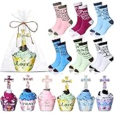 Foaincore 12 Pairs Christian Cupcake Socks Bulk for Women Men Pastors Funny Sock Christmas Father Mother Birthday Gifts