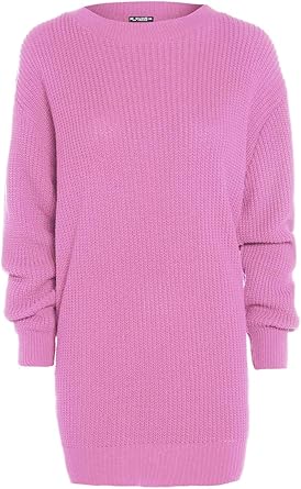 pink oversized jumper dress
