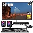 HP ProDesk 600 G3 Mini Computer PC with 24" FHD Monitor and RGB PC Set Speakers, Intel i5-6500T, 16GB RAM, 1TB SSD, Keyboard and Mouse, Windows 10 Pro (Renewed)