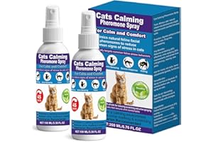 Cat Calming Spray & Cat Pheromone Spray – Stress & Anxiety Relief for Cats & Kittens, Reduces Scratching, Peeing & Marking, S