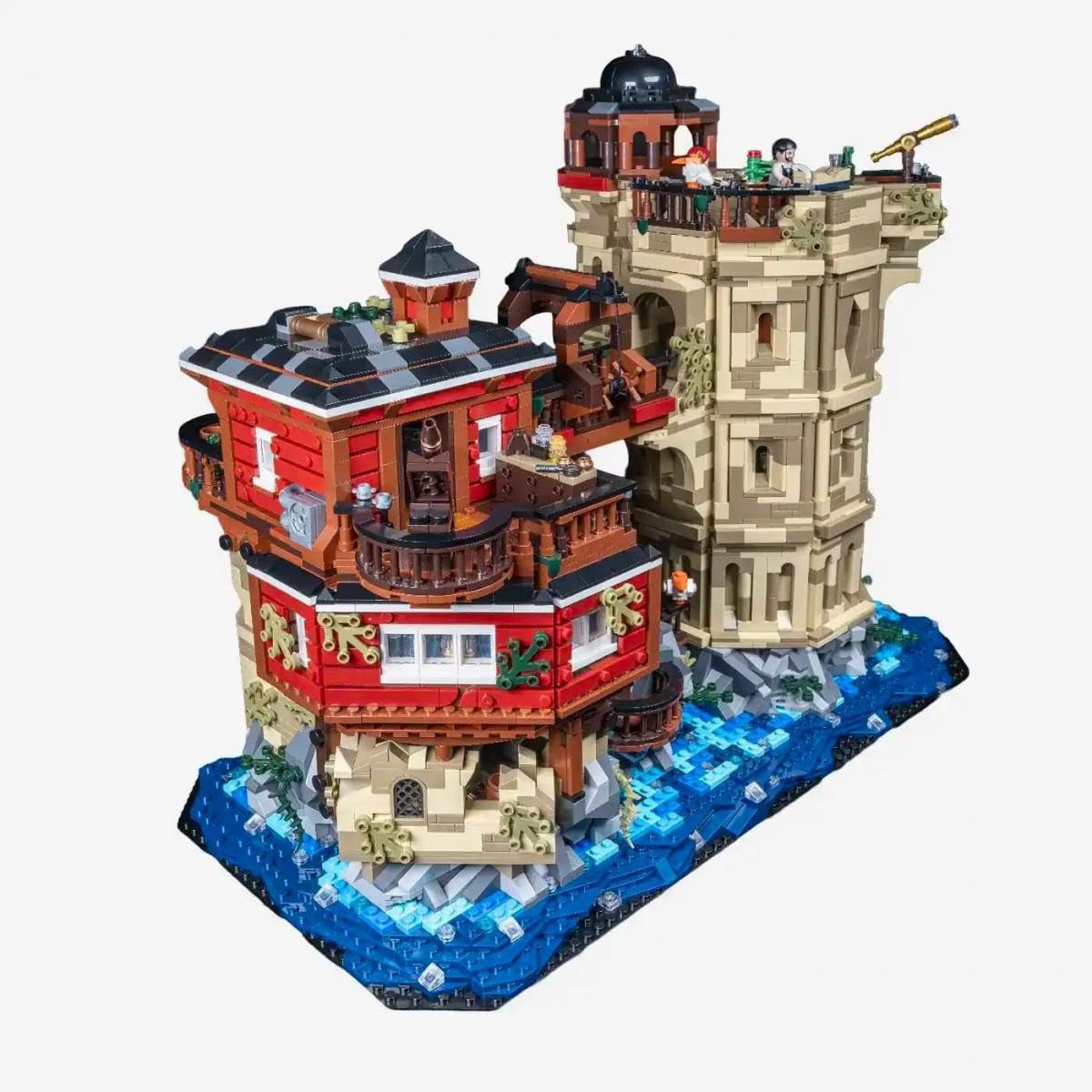 BlueBrixx Pro 108075 – Kraftwerk des Astronomen, 5350 Klemmbausteine, Astronomen Set, Geschenk für Architektur Fans, Standardsteine, Bausteine der Astronomen-Serie