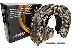 Xinhan Parts T25 T3 T4 T6 Titanium Fiber Turbo Heat Shield Inner high Silica Cloth and Stainless Steel Knitted Wire mesh Inne