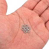 THREENEST 500PCS 6mm 1.2mm Thickness 16 Gauge Stainless Steel Jump Rings, Unwelded Metal Round Strong Thick Craft O Ring for Necklace Bracelet Keychain Chainmail Jewelry Making