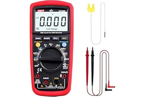 UNI-T Digital Multimeter Tester UT139C, Voltage Meter Tester Capacitance Meter Frequency TRMS 6000 Counts Auto/Manual Ranging