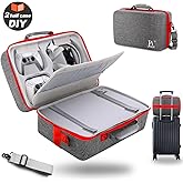 Hard Shell Carrying Case for PS5, PS5 Pro, PS 5 Slim, Travel Case Compatible with PS5 Console, Shockproof Protective Storage Bag for Playstation 5 Disk Digital Edition, Headset, Games, Accessorie