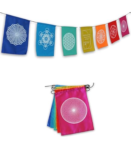 Regenbogen-Chakra-Flagge Von Mandala Arts – Bunte Dekoration Für Innen & Außen, 12,7 X 106,7 Cm