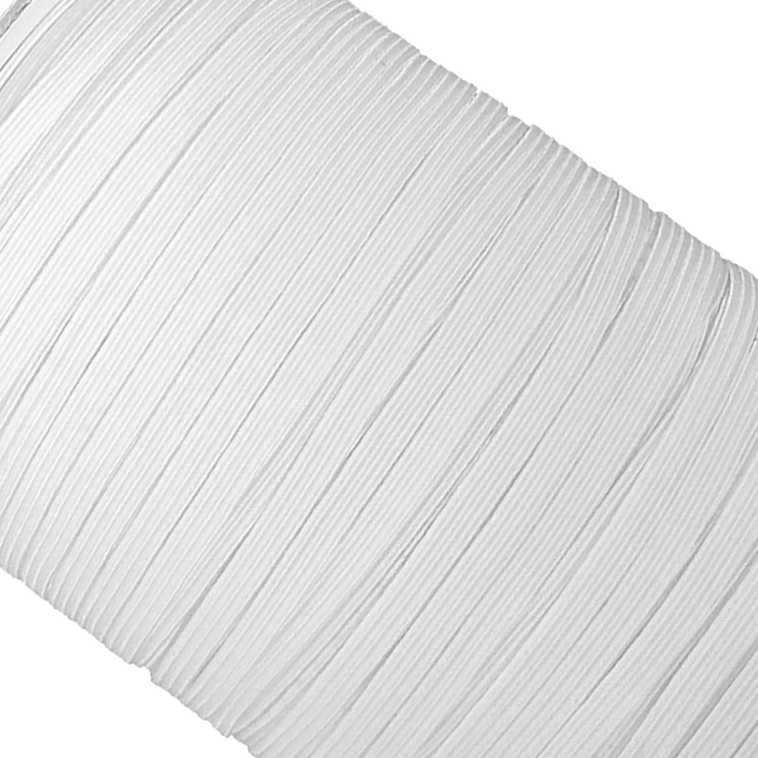 Trimming Shop 7mm Wide Elastic Cord, Soft & Stretchy Flat White Elastic Band for Sewing Clothing Knitting, DIY Craft Projects - Image 5