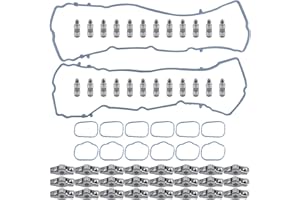 MUCO 24Pcs Rocker Arm Valve Lifter Gasket Kit 5184296AH 5184332AA for Ram 1500 Challenger Charger Journey Avenger J-eep Grand Cherokee Wrangler 3.6 2011 12 13 14 15 16 17 18 19 2020