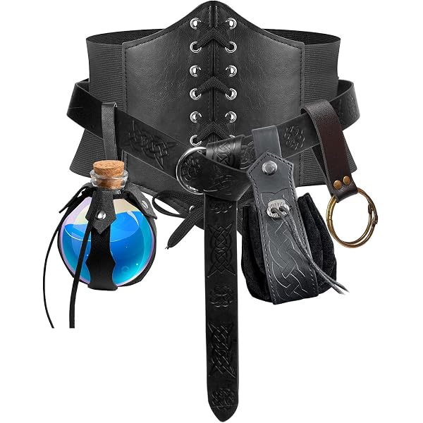 Amazon.com: 5PCS Renaissance Costume Sets Corset Waistband  display picture 3