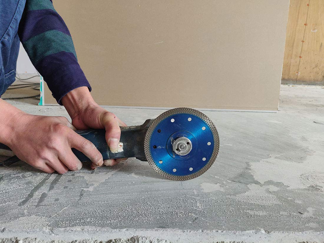 GoYonder 5 Inch Super Thin Diamond Saw Blade for Cutting Porcelain Tiles,Granite Marble Ceramics (5"), Blue, 5" - Image 4