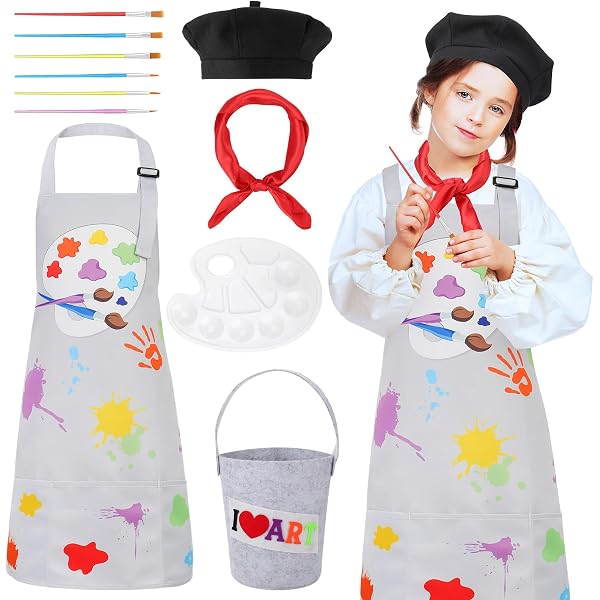Amazon.com: Kyson Artist Costume for Adult 8 Pcs Painter  display picture 3