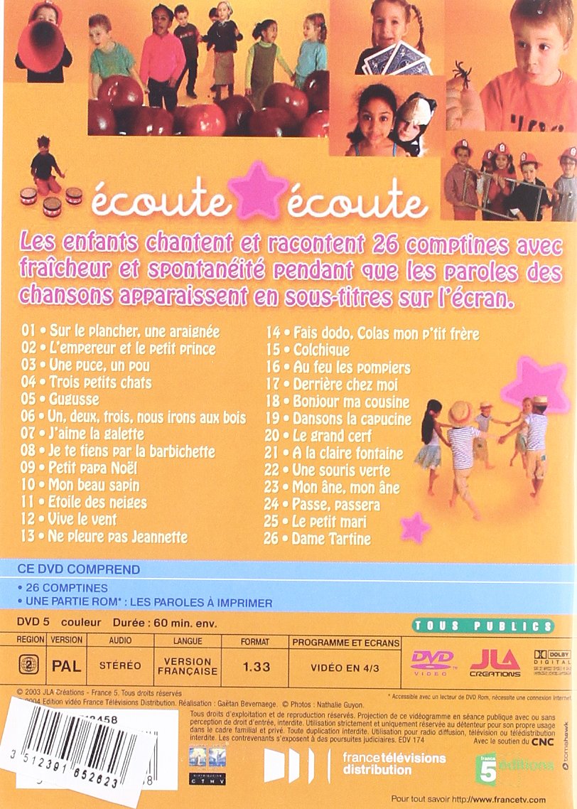 Amazon Com Ecoute Ecoute Les Plus Celebres Comptines En Karaoke Volume 2 Movies Tv Amazon Com Ecoute Ecoute Les Plus Celebres Comptines En Karaoke Volume 2 Movies Tv