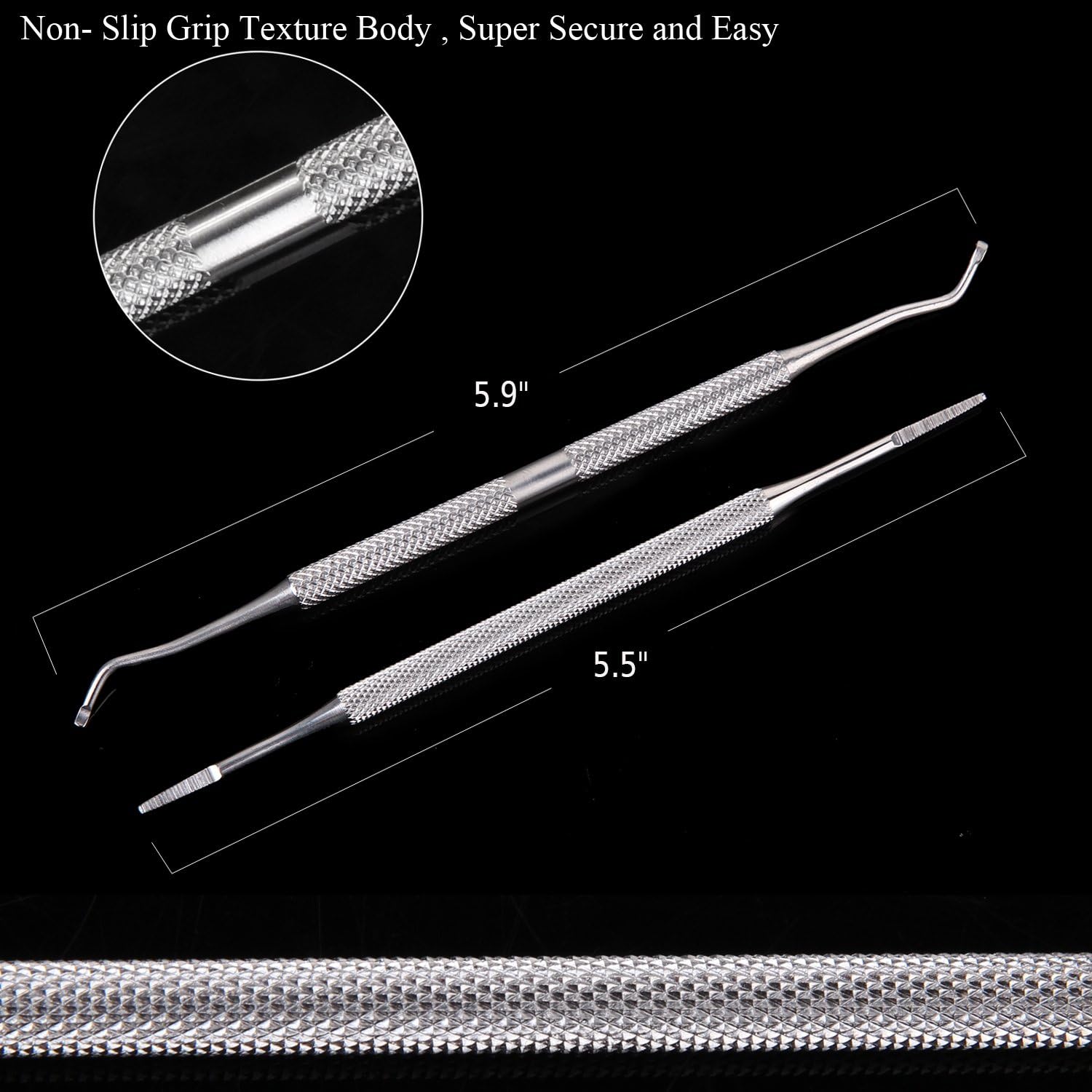 FAMILIFE L07 100% Stainless Steel Ingrown Toenail File and Lifter Double Sided with Storage Case (Ingrown Toenail File): Health & Personal Care