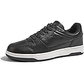 LUCKY STEP Men's Fashion Sneakers Lace Up Casual Low Top Anti-Slip Tennis Skateboard Basketball Walking Shoes