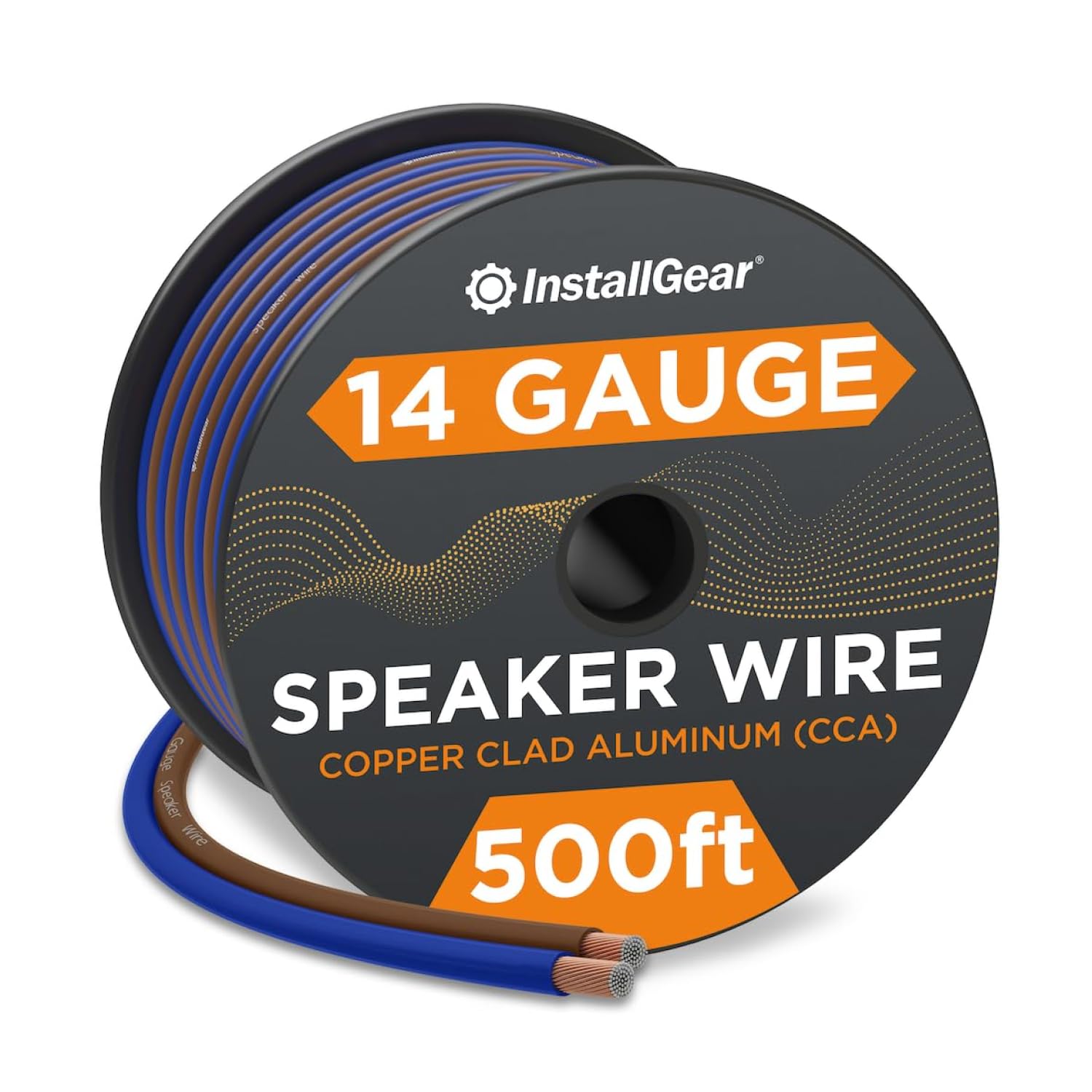 InstallGear 14 Gauge AWG 500ft Speaker Wire True Spec and Soft Touch Cable