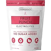 Fruit Punch Electrolytes-30 Serving Hydration Drink Mix with Coconut Water, Sea Salt, and Trace Minerals - Supports Hydration, Recovery, and Electrolyte Balance*