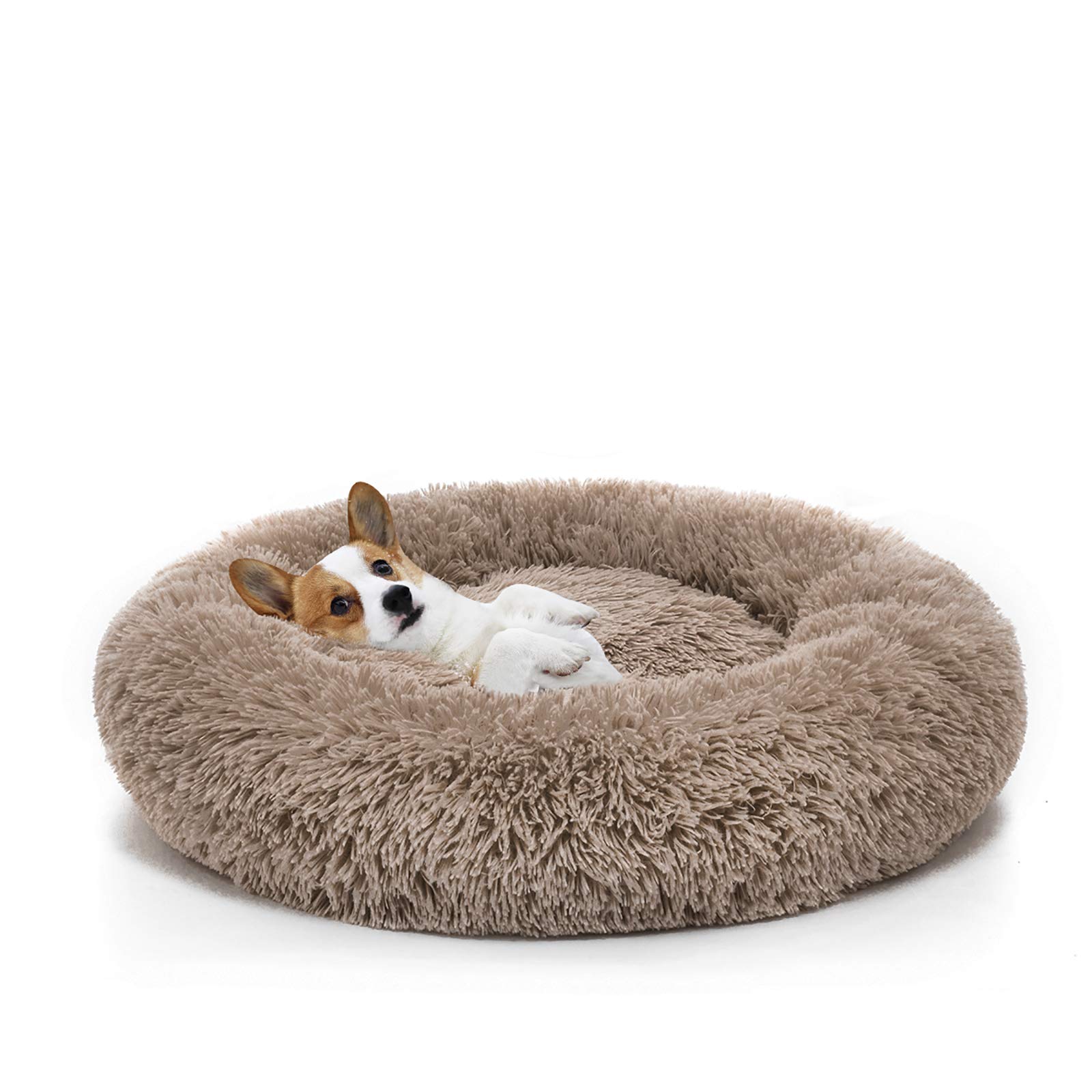 perpets Orthopedic Dog Bed Comfortable Donut Cuddler Round Dog Bed Ultra Soft Washable Dog and Cat Cushion Bed (Style 6) — image 1